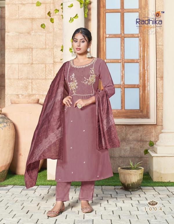 Radhika Dastur 1 Festive Wear Kurti Pant With Dupatta Collection